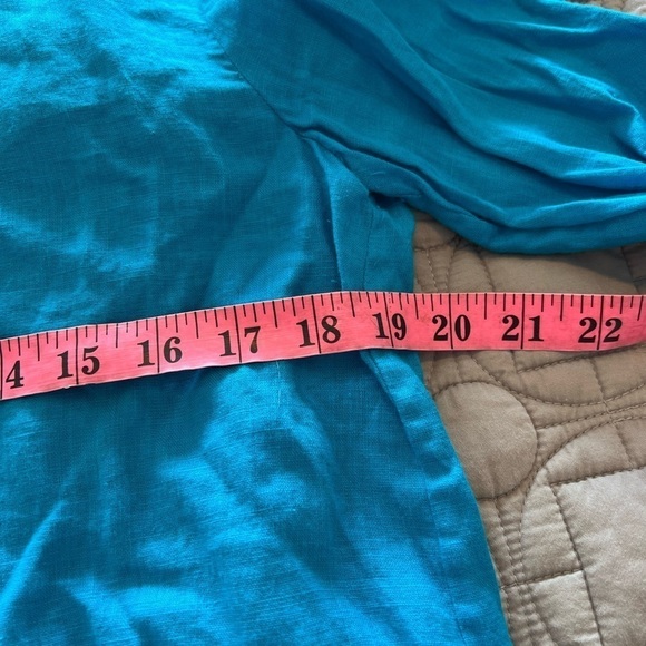 L.K.Bennett London TW ALANIA IN HAWAIIAN BLUE Top - Picture 10 of 13